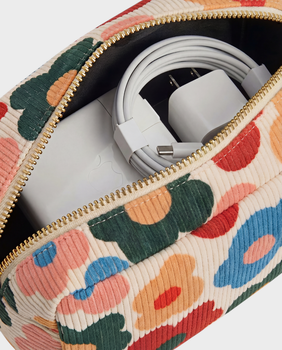 Daisy – Floral – Mini Charger Pouch