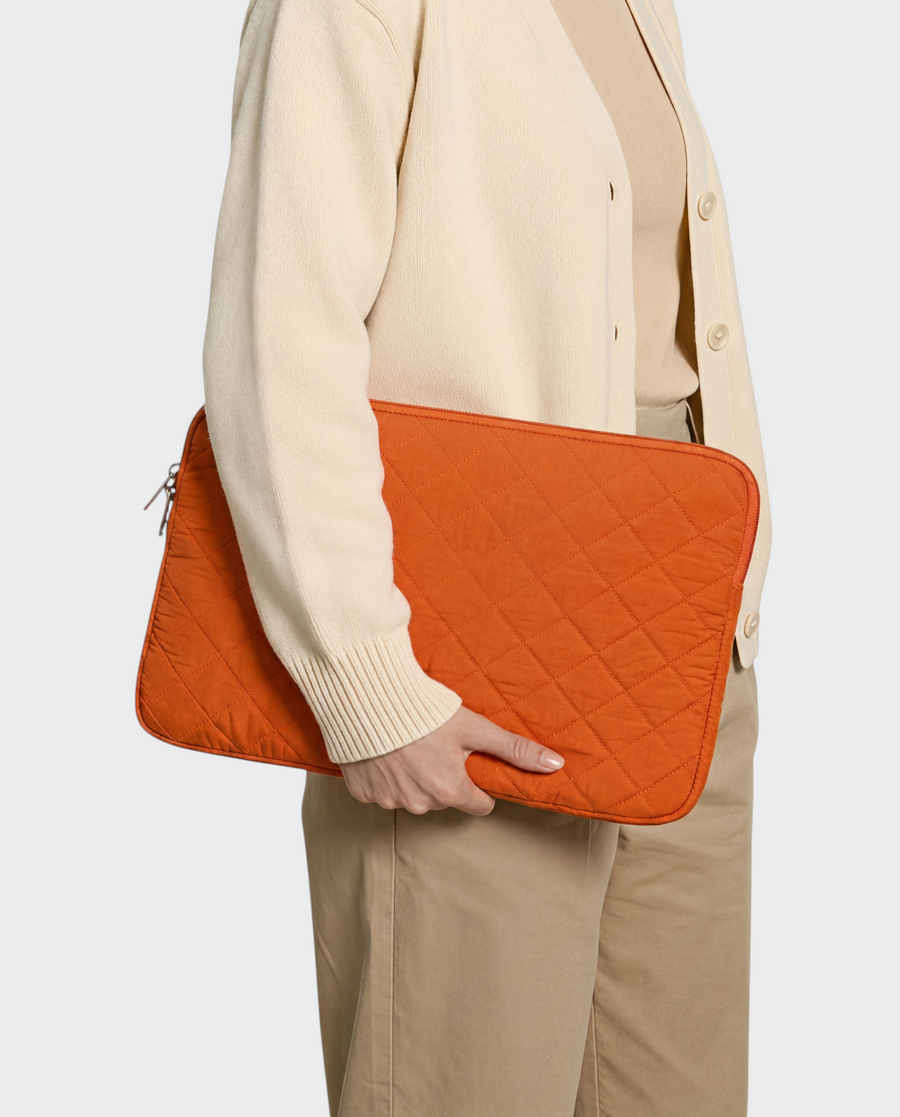 Ember – Orange Quilted – Laptop Sleeve 13" & 14"
