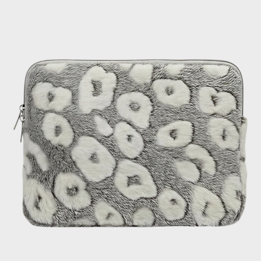 Moon – Gray Leopard – Laptop Sleeve 13" & 14"