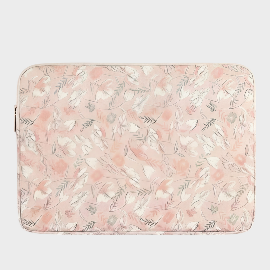 Bloom – Blush-Pink Floral – iPad & Tablet Sleeve