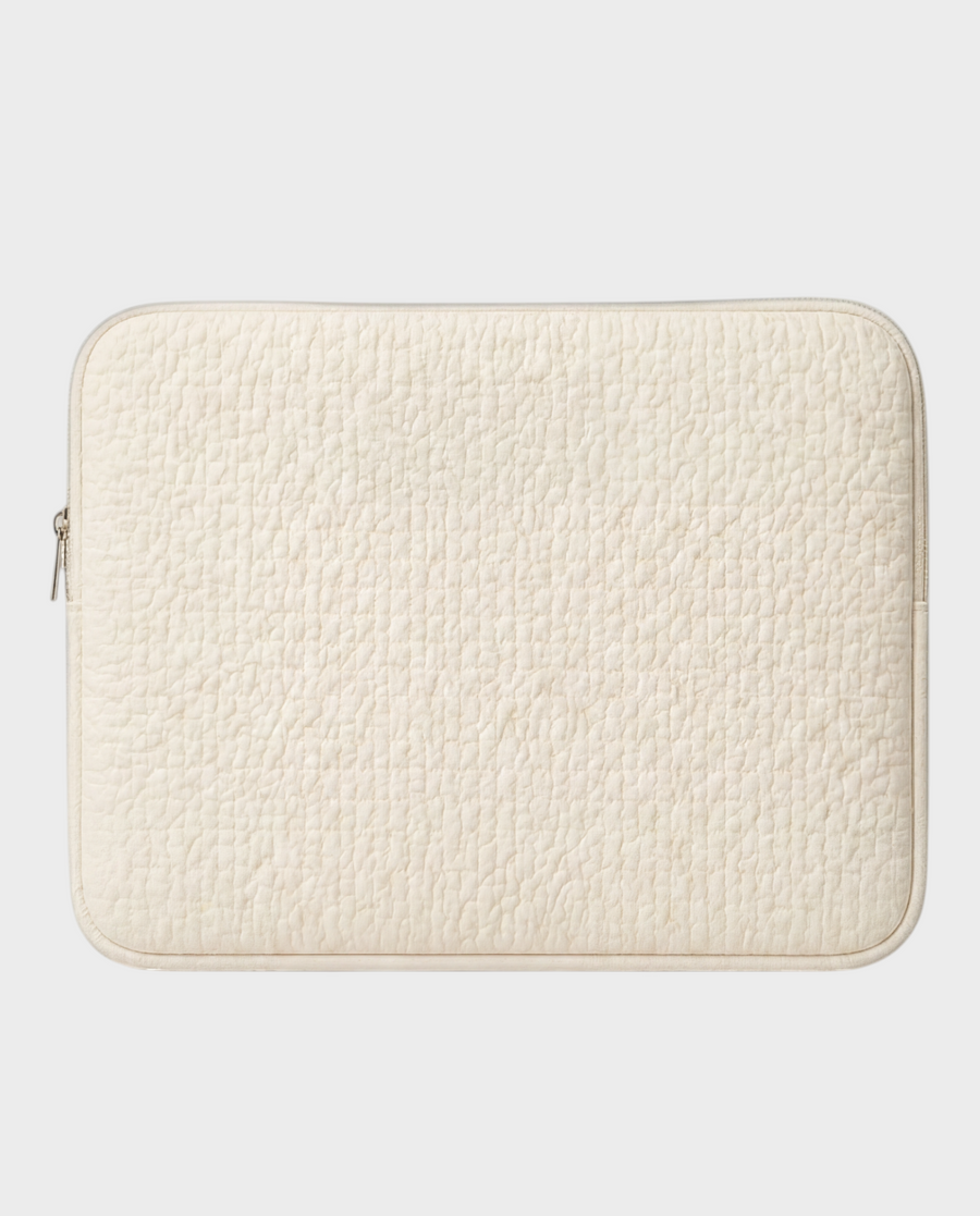 Pearl – Ivory Monogram – Laptop Sleeve 13" & 14"