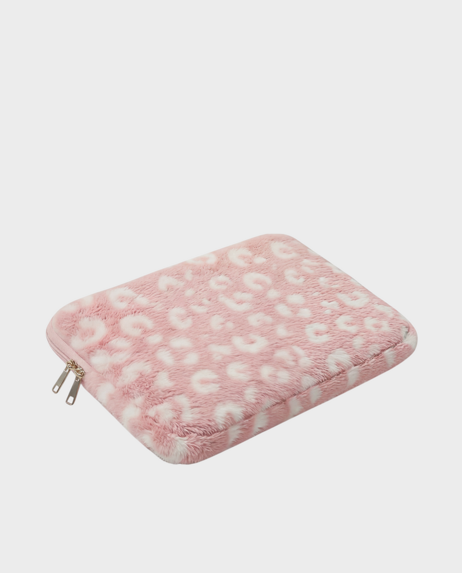 Lola – Blush-Pink Leopard – Laptop Sleeve 13" & 14"