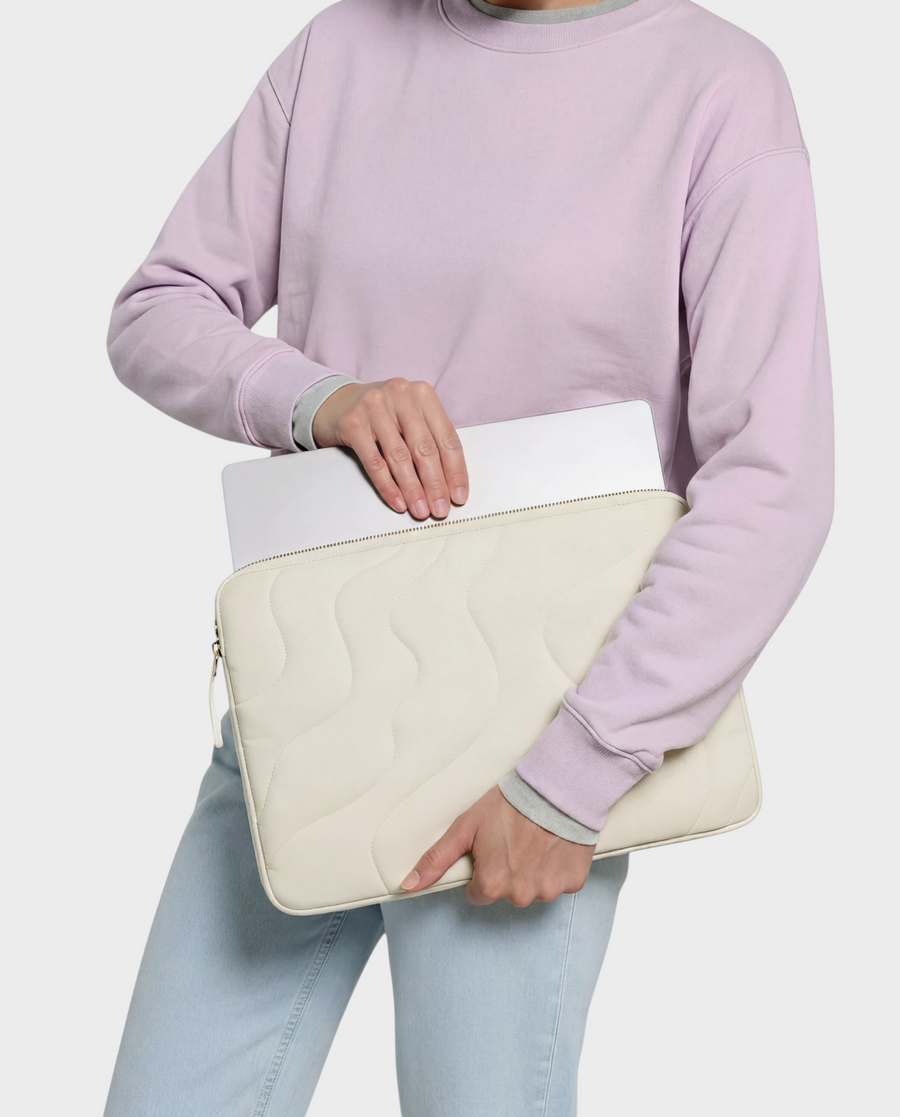 Wave – Cream Wave – Laptop Sleeve 13" & 14"