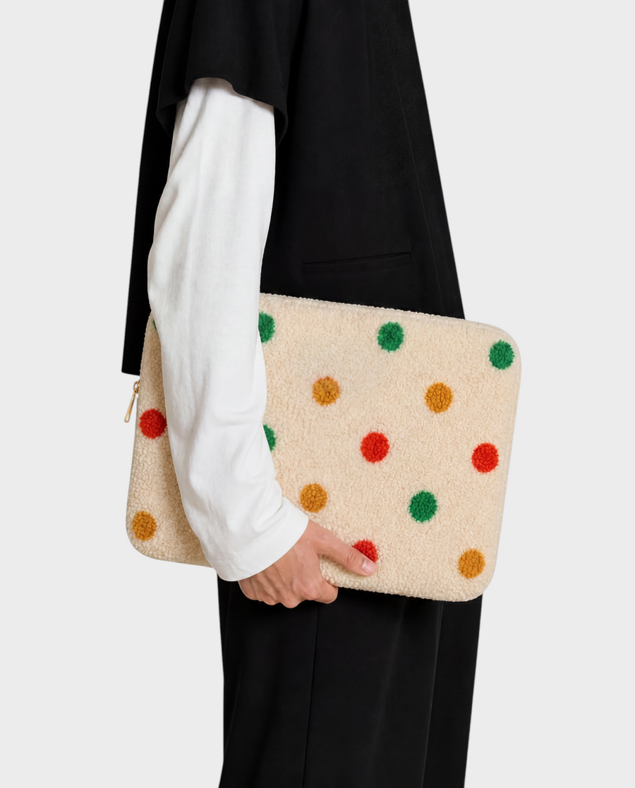 Festa – Cream Polka Dot – Laptop Sleeve 13" & 14"