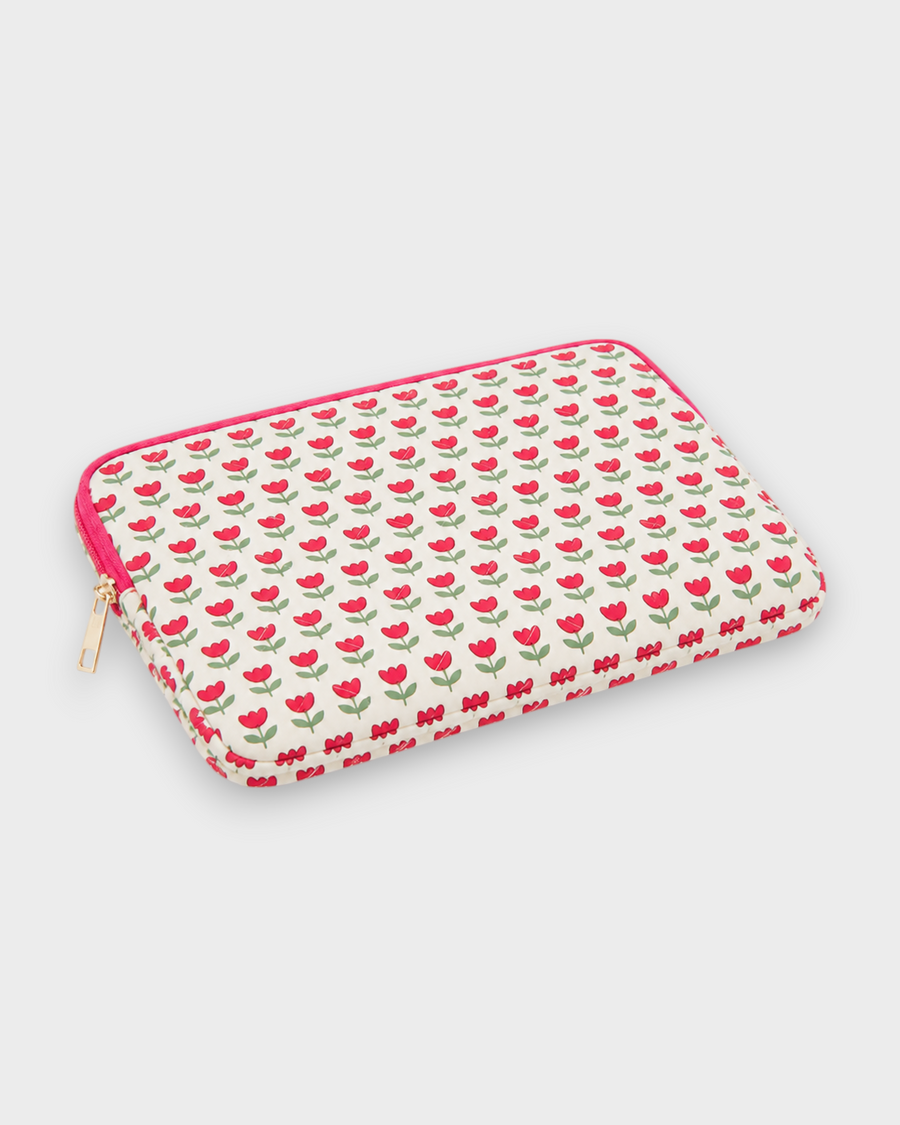 Lulu – Cream Floral – Laptop Sleeve 13" & 14"