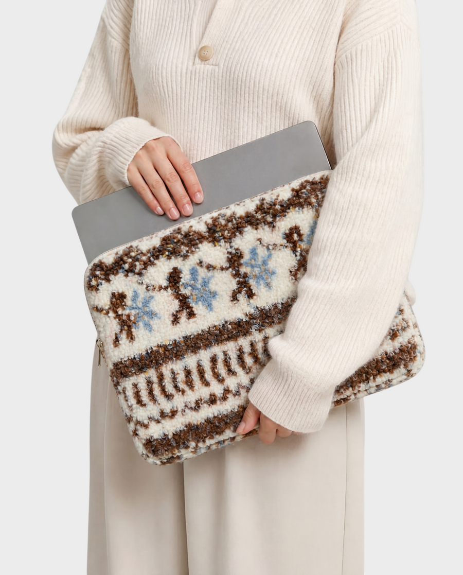Nordi – Cream Fair Isle – Laptop Sleeve 15" & 16"