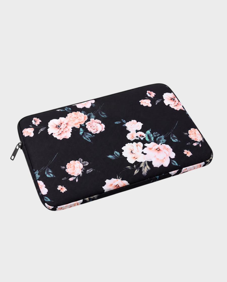 Yara – Onyx Floral – Laptop Sleeve 13" & 14"