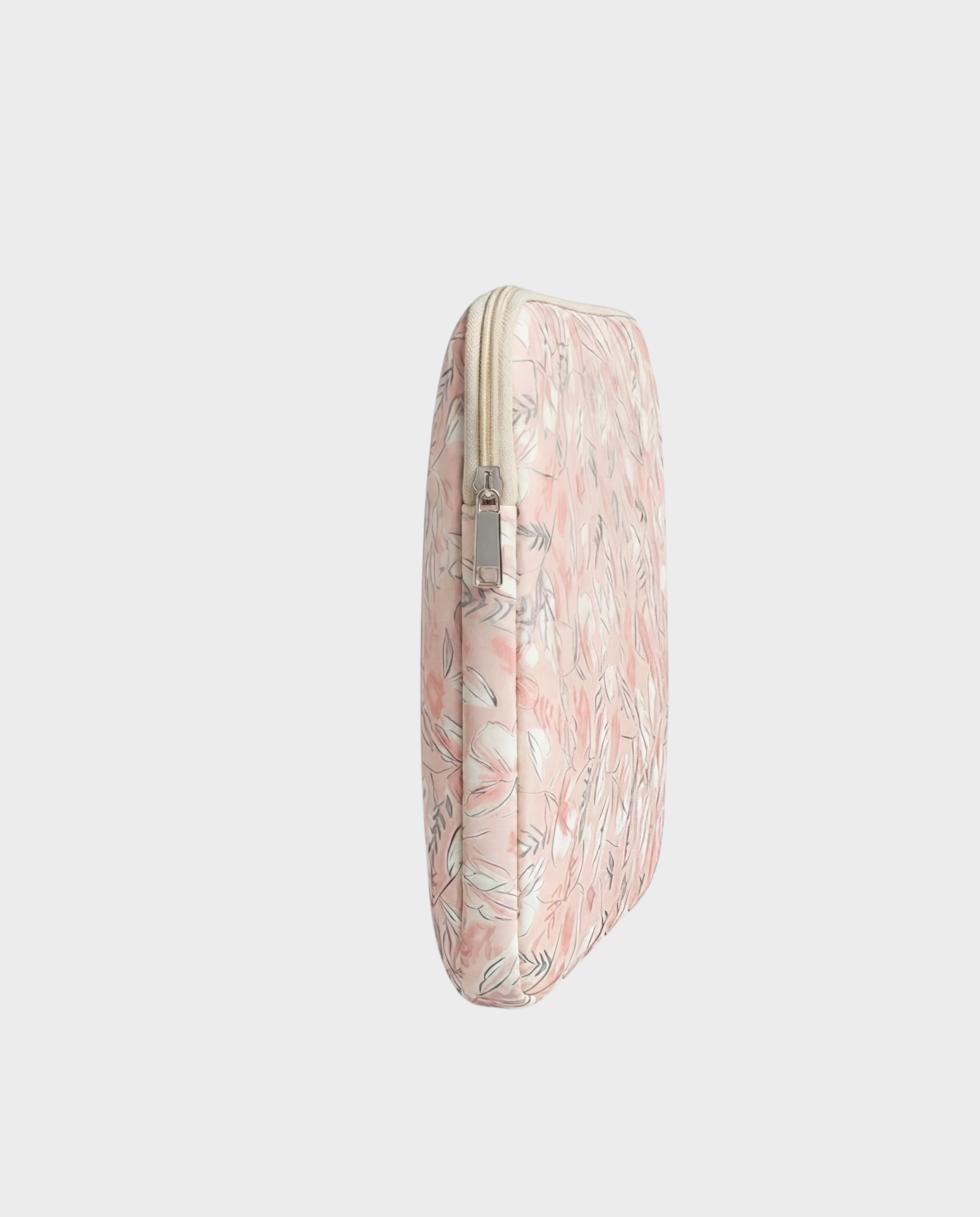 Image of Bloom laptop sleeve 13-14 inch blush pink floral – Komye (view 4)