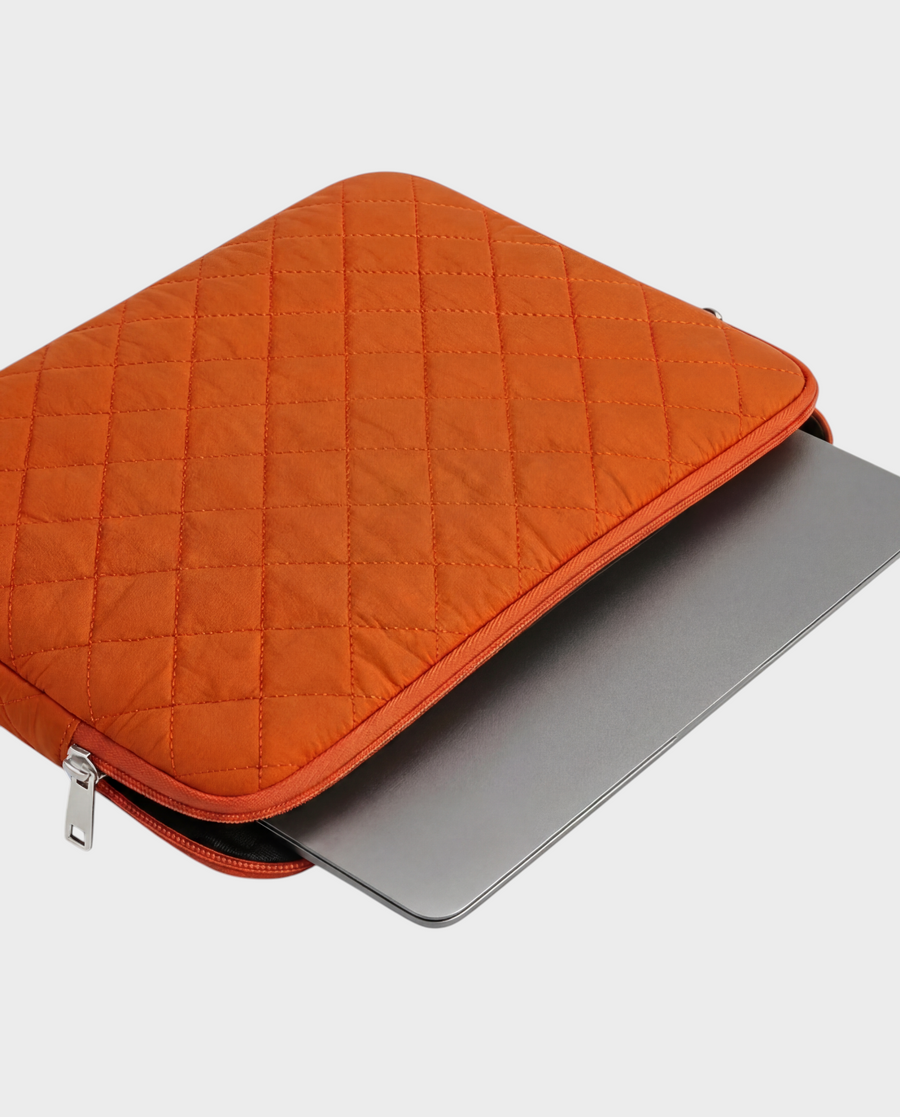 Ember – Orange Quilted – Laptop Sleeve 13" & 14"