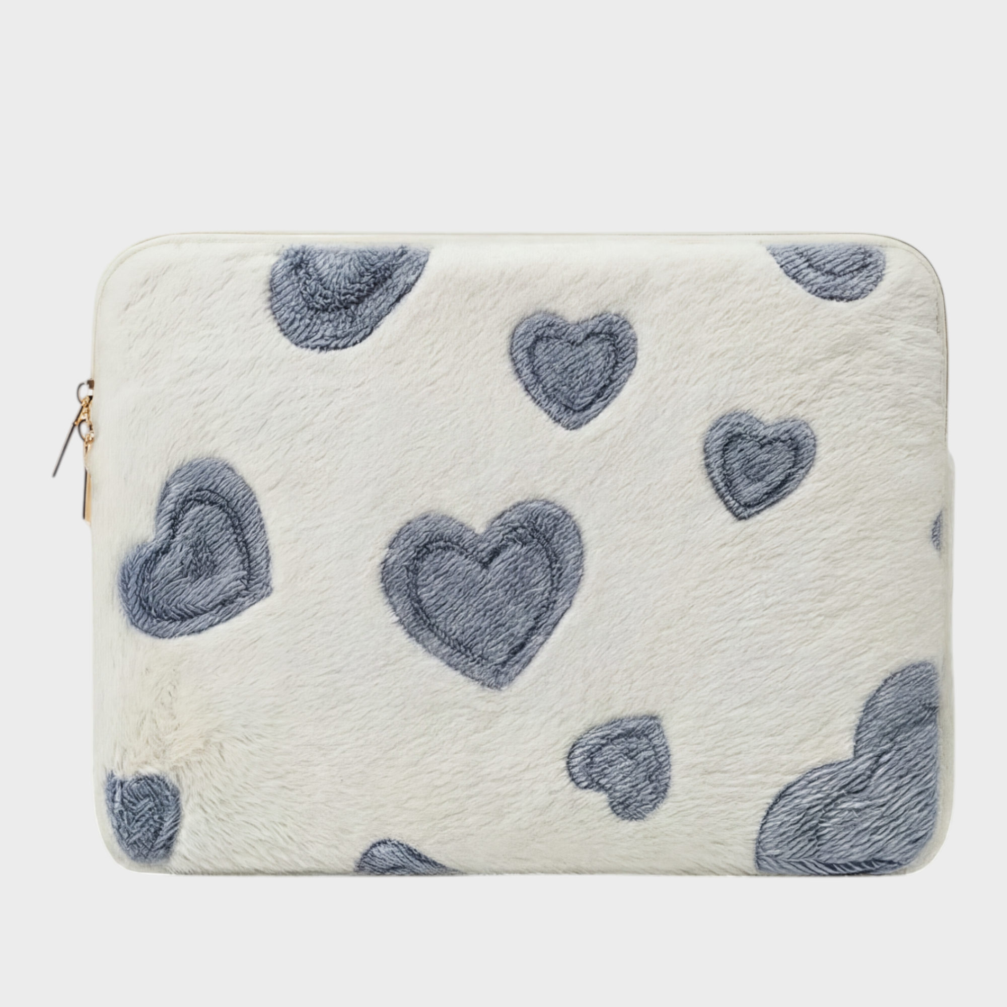 Image of Lune laptop sleeve 13-14 inch heart cream blue – Komye