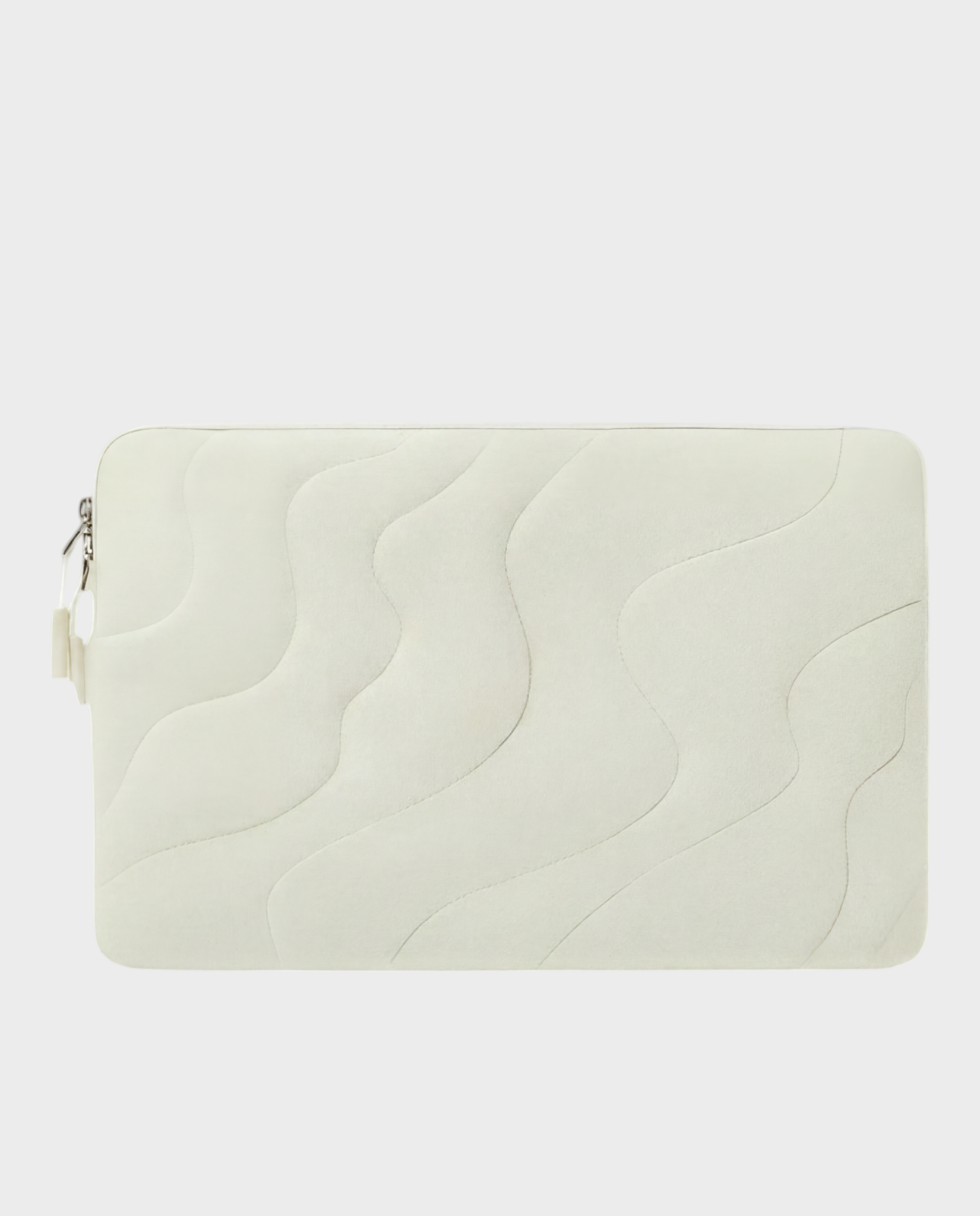 Image of Wave laptop sleeve 13-14 inch cream quilted – Komye