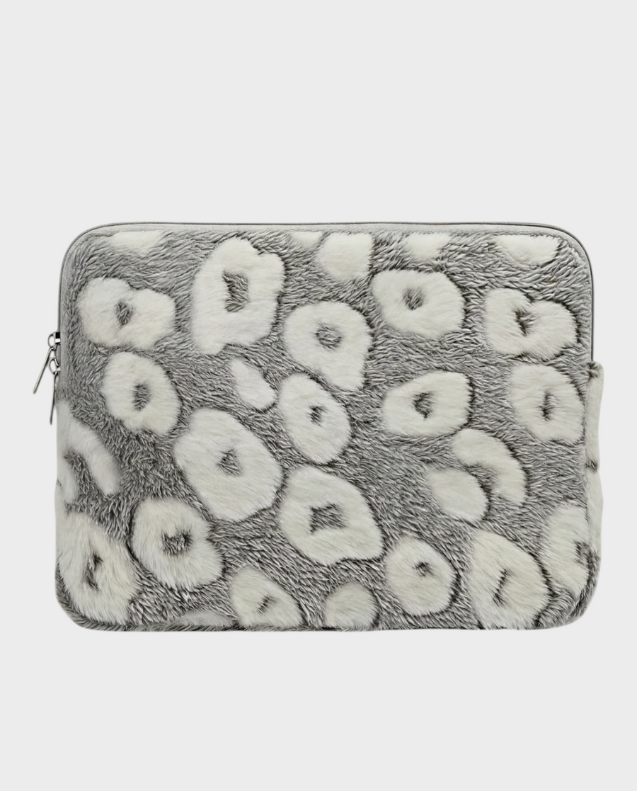 Moon – Gray Leopard – Laptop Sleeve 13" & 14"