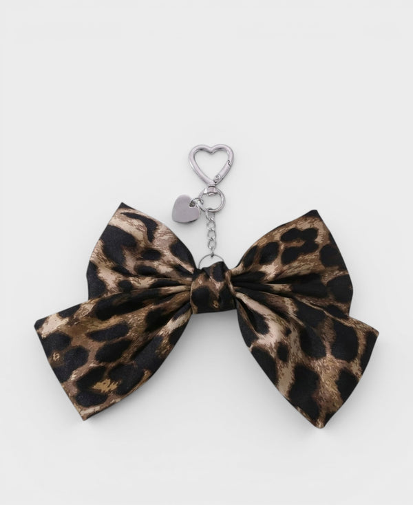 Leo – Bow Leopard Print – Bag Charm
