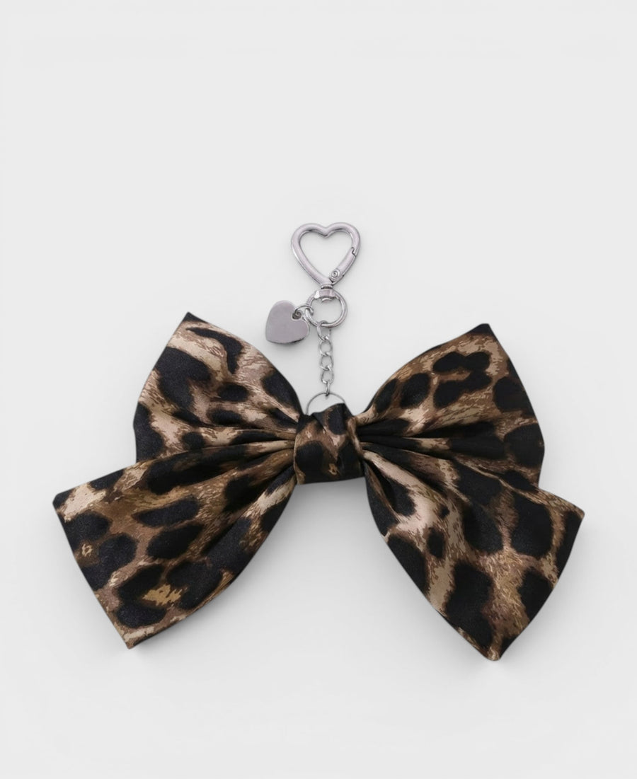 Leo – Bow Leopard Print – Bag Charm