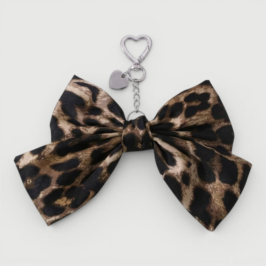 Leo – Bow Leopard Print – Bag Charm