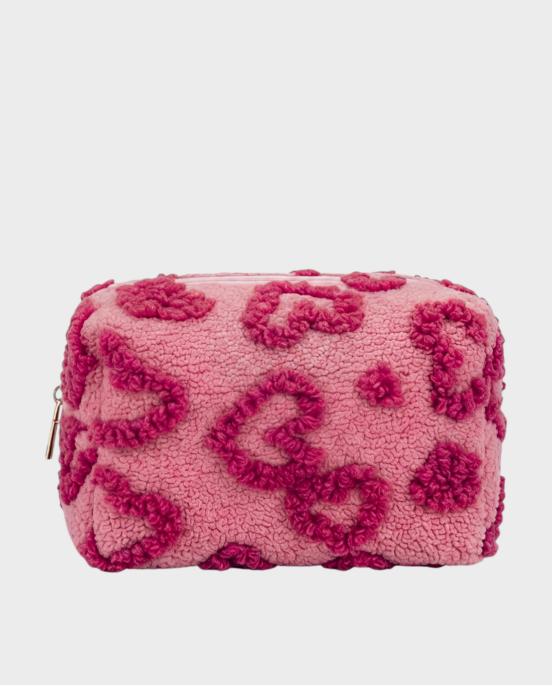 Roxy – Pink Heart Textured – Mini Charger Pouch