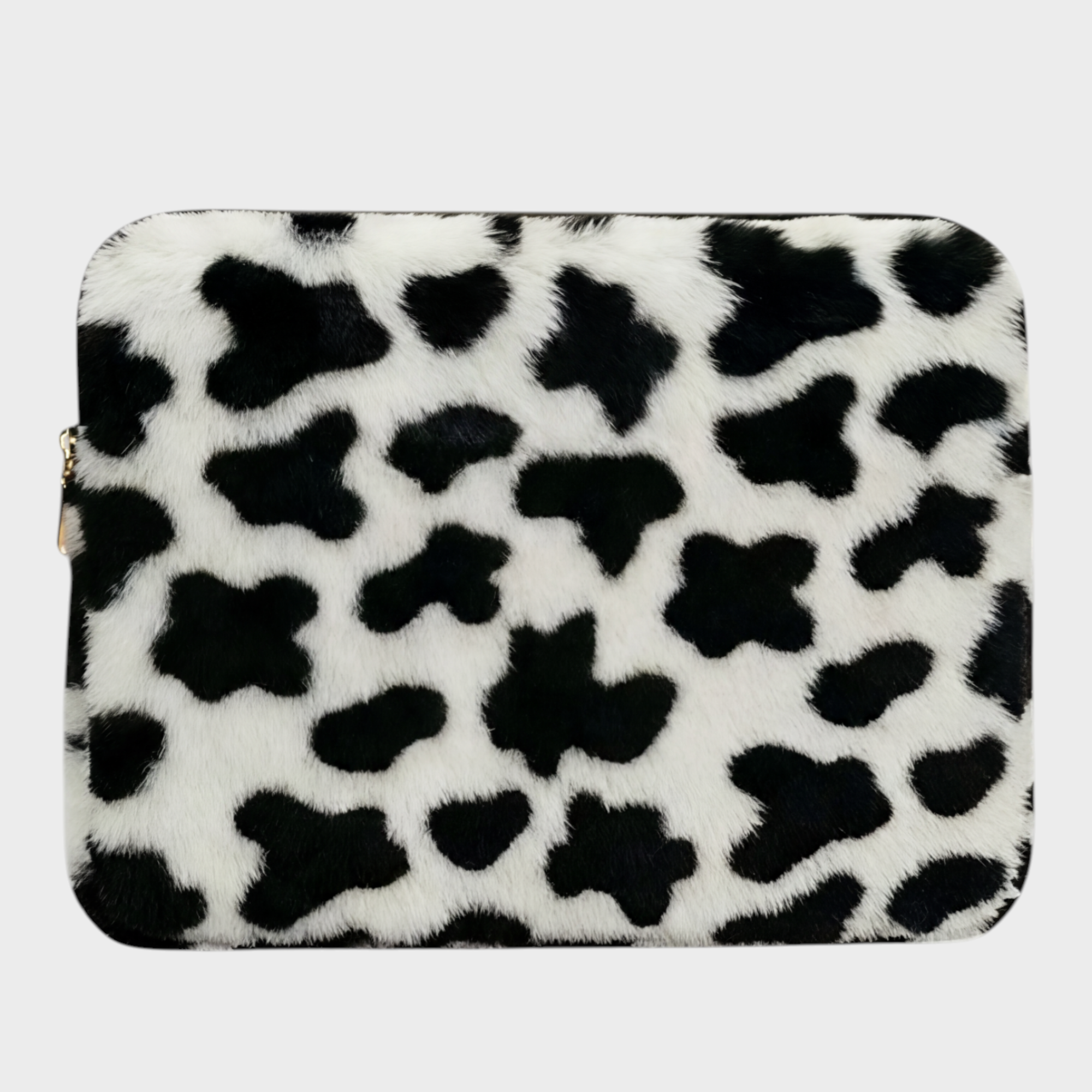 Image of Milky laptop sleeve 15-16 inch black and white cow – Komye