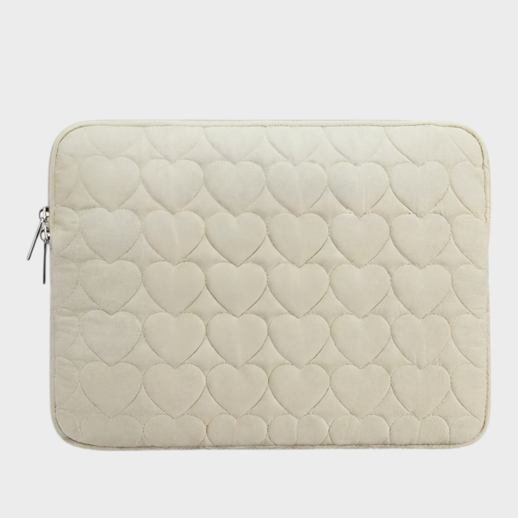 Image of Alba laptop sleeve 15-16 inch quilted cream – Komye