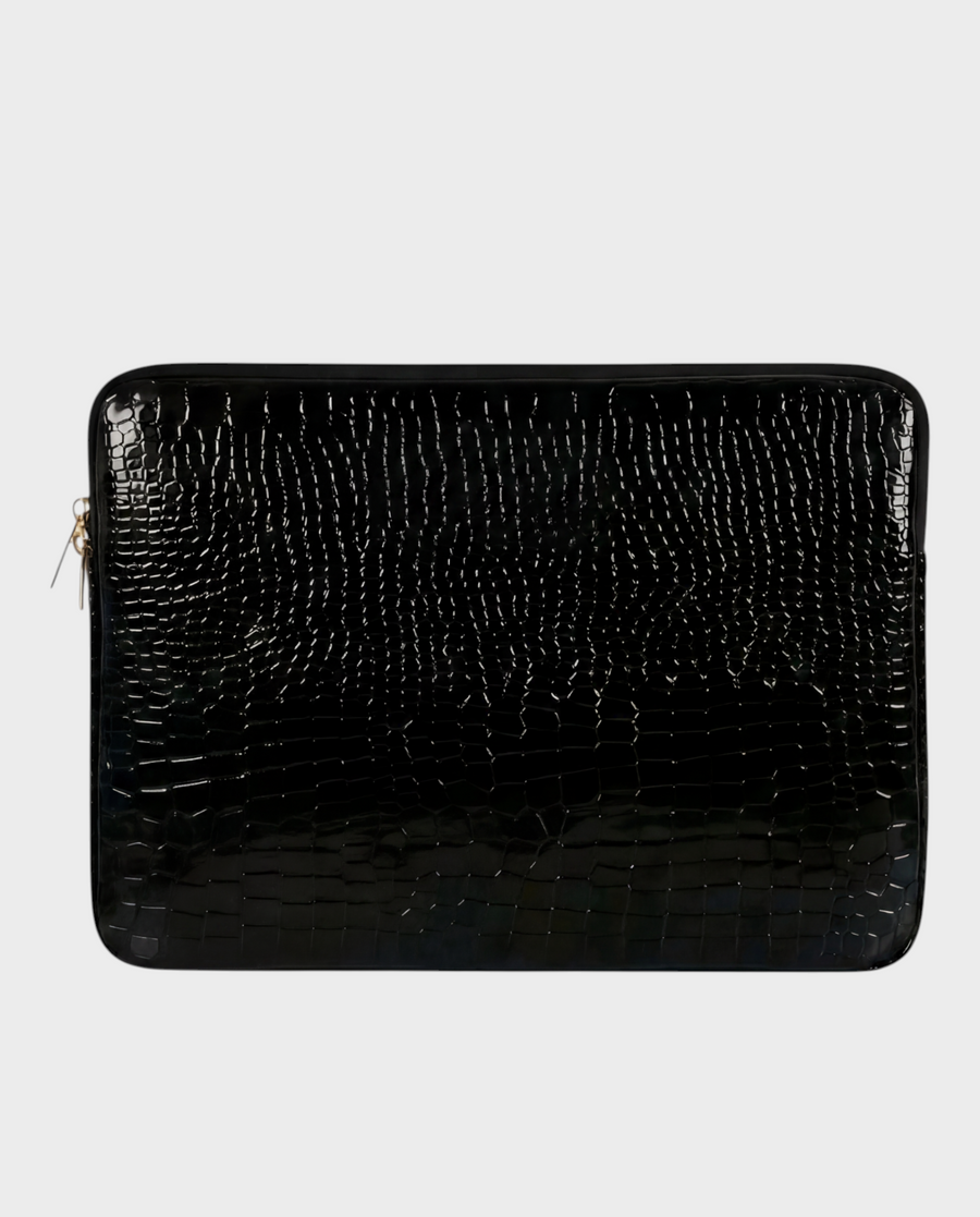 Onyx – Black Croc Embossed – iPad & Tablet Sleeve