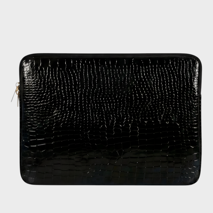 Onyx – Black Croc Embossed – iPad & Tablet Sleeve