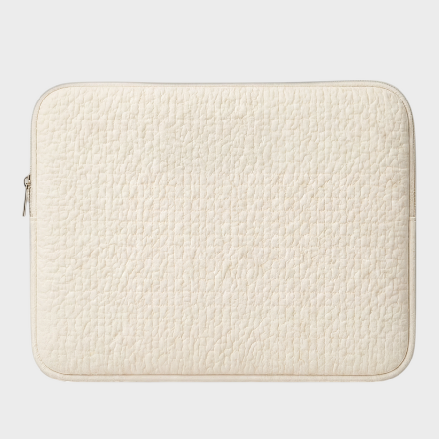Pearl – Ivory Monogram – Laptop Sleeve 13" & 14"