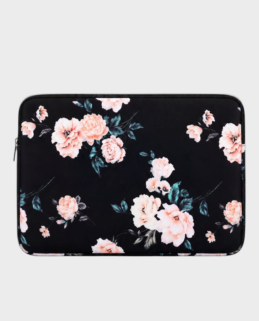 Yara – Onyx Floral – Laptop Sleeve 13" & 14"