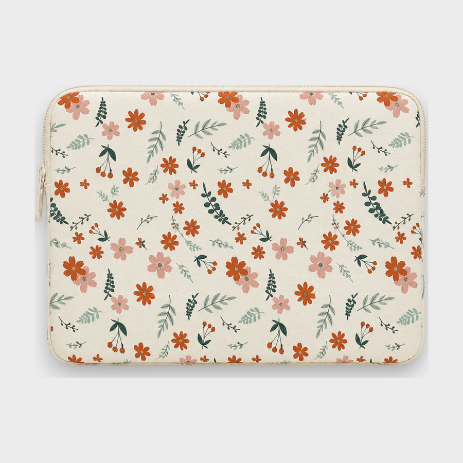 Posy – Cream Floral Floral – Laptop Sleeve 15" & 16"