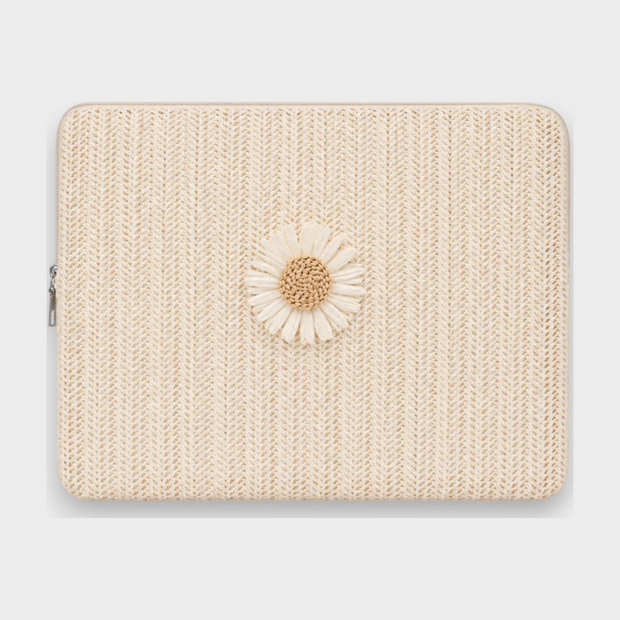 Daisy – Ivory Floral – Laptop Sleeve 13" & 14"
