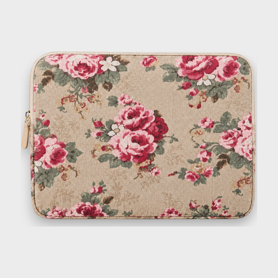 Vera – Cream Floral – Laptop Sleeve 15" & 16"