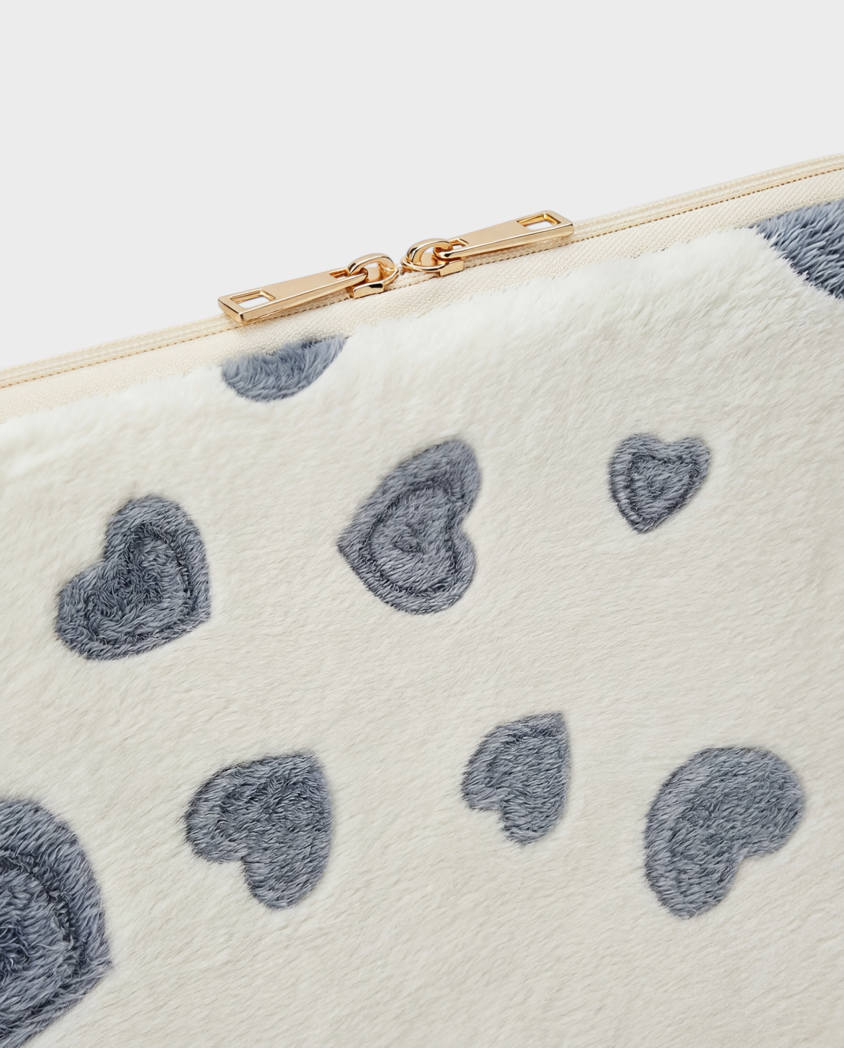 Image of Lune laptop sleeve 13-14 inch heart cream blue – Komye (view 2)