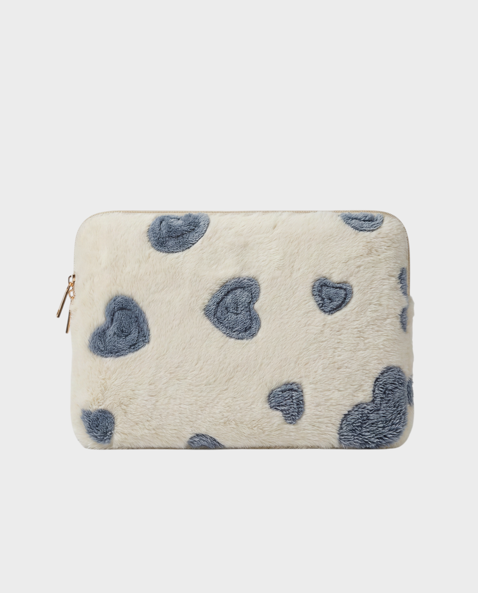 Image of Lune iPad & tablet sleeve heart cream blue – Komye (view 3)