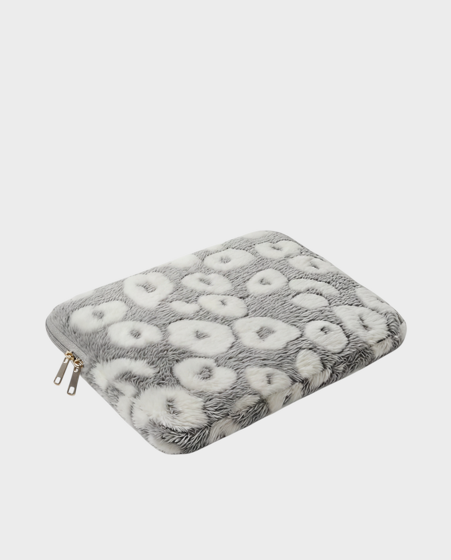 Moon – Gray Leopard – Laptop Sleeve 13" & 14"