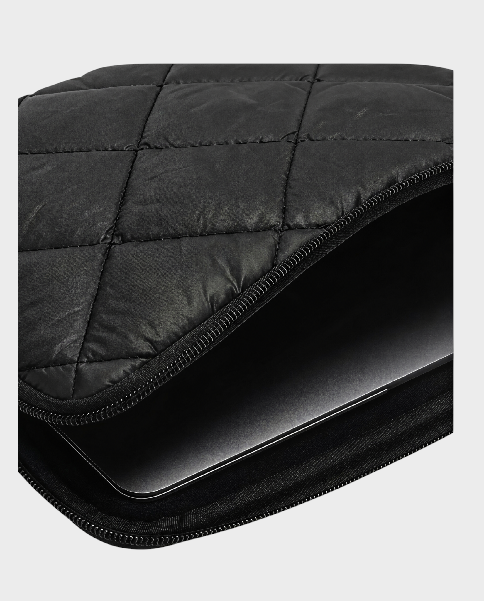 Image of Night laptop sleeve 15-16 inch quilted black – Komye (view 5)