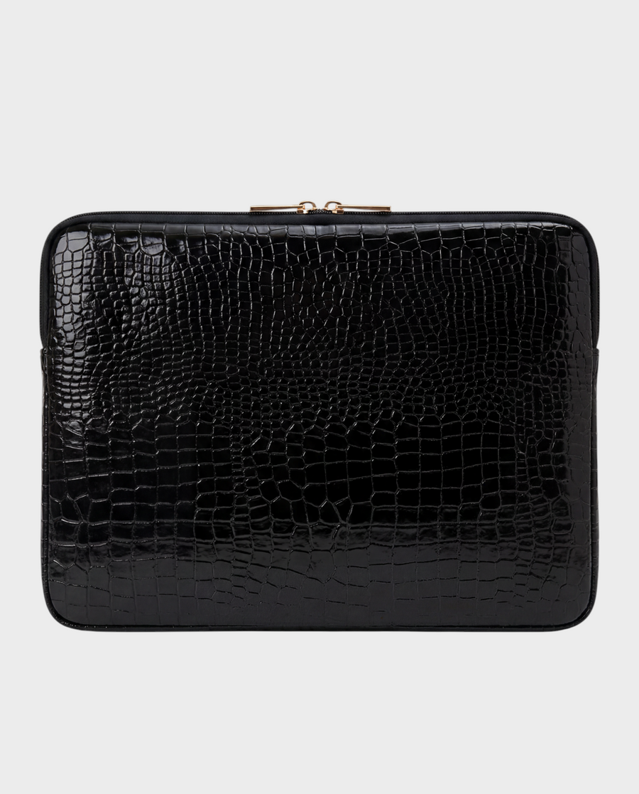 Onyx – Black Croc Embossed – iPad & Tablet Sleeve