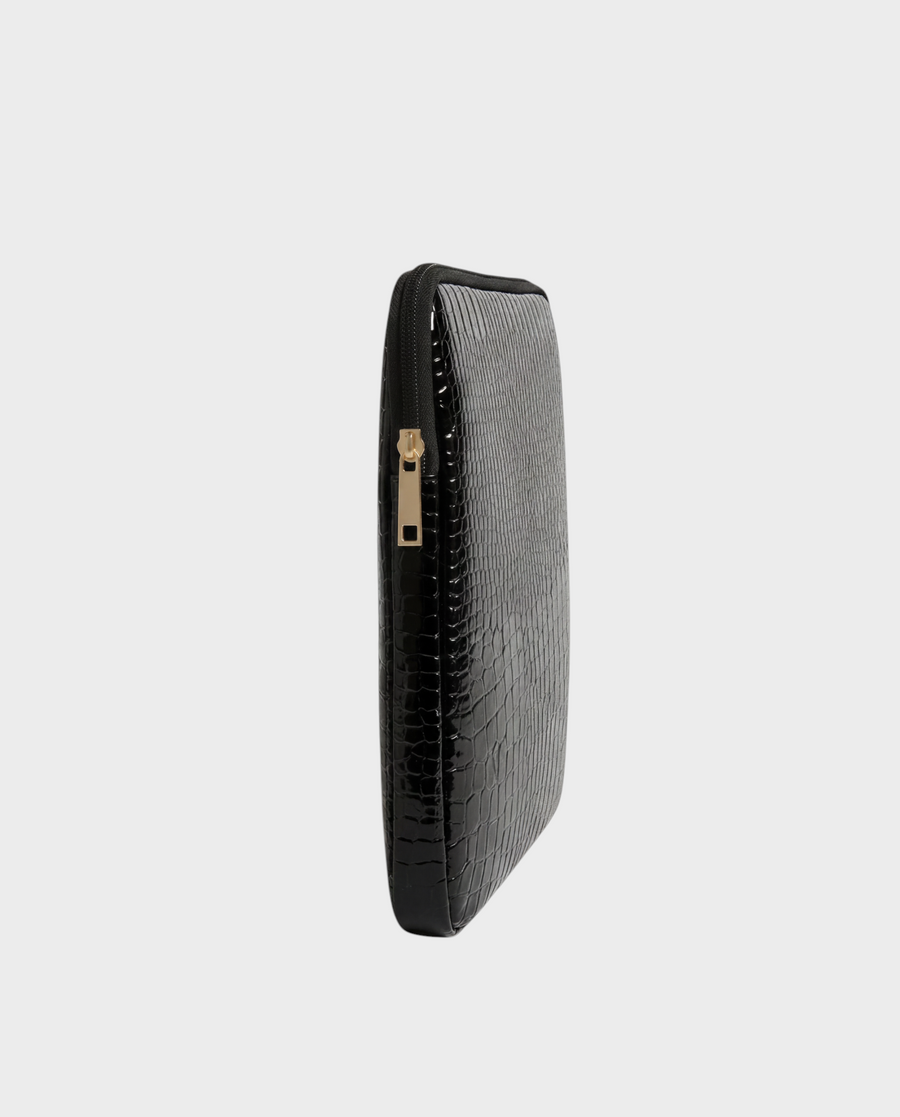Onyx – Black Croc Embossed – iPad & Tablet Sleeve
