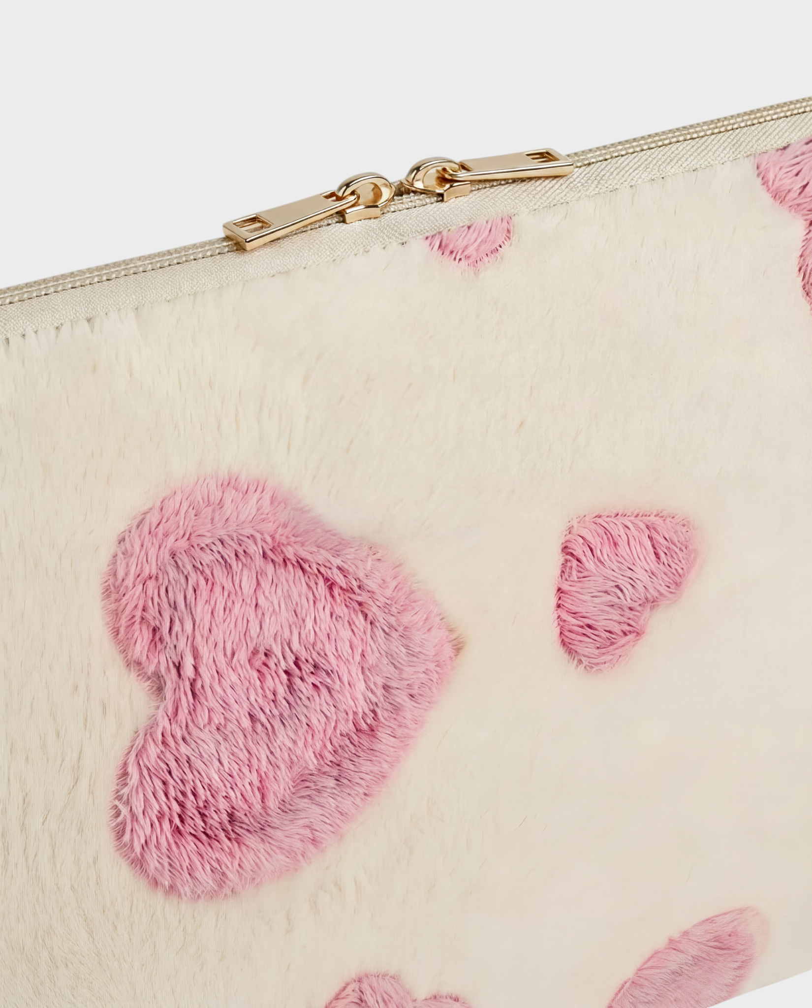Image of Petal laptop sleeve 15-16 inch heart cream pink – Komye (view 2)