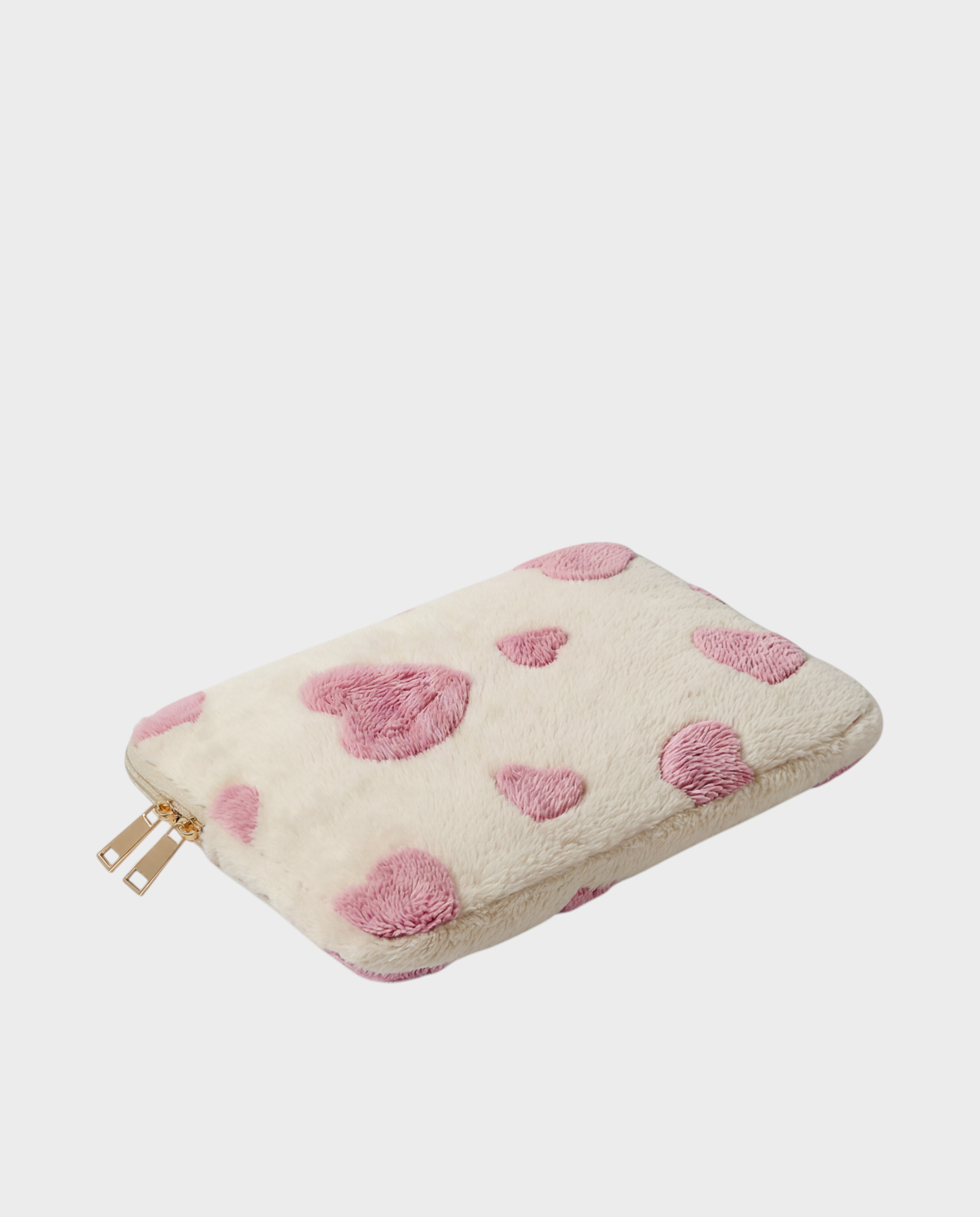 Image of Petal laptop sleeve 15-16 inch heart cream pink – Komye (view 3)