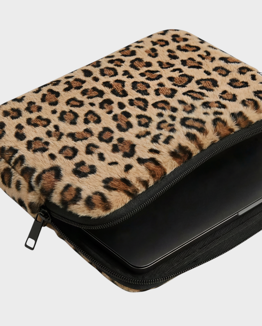 Roar – Coffee Leopard – Laptop Sleeve 15" & 16"
