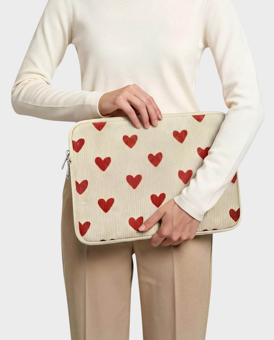 Rose – Red Hearts – iPad & Tablet Sleeve