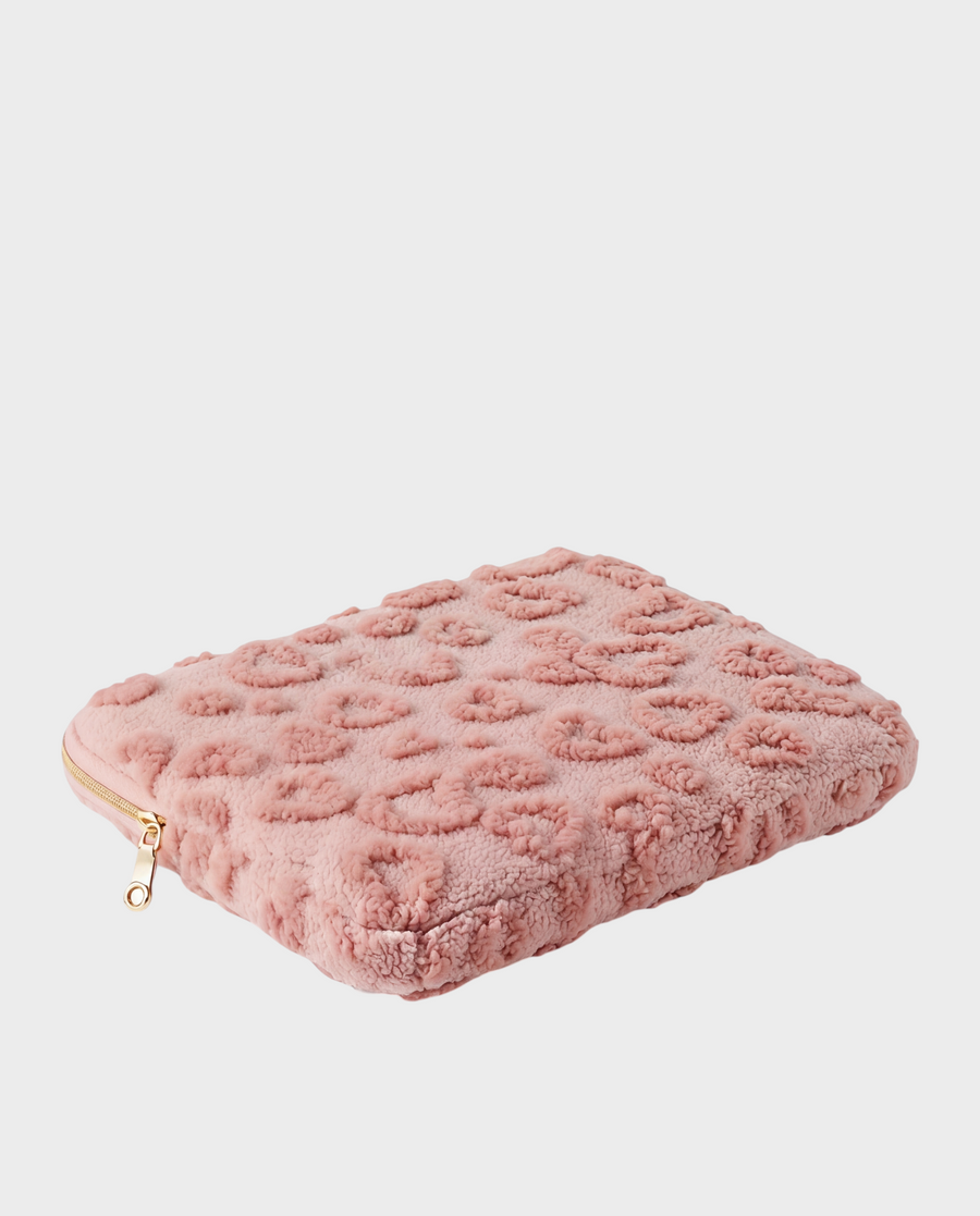 Velvet – Blush-Pink Textured – Laptop Sleeve 13" & 14"