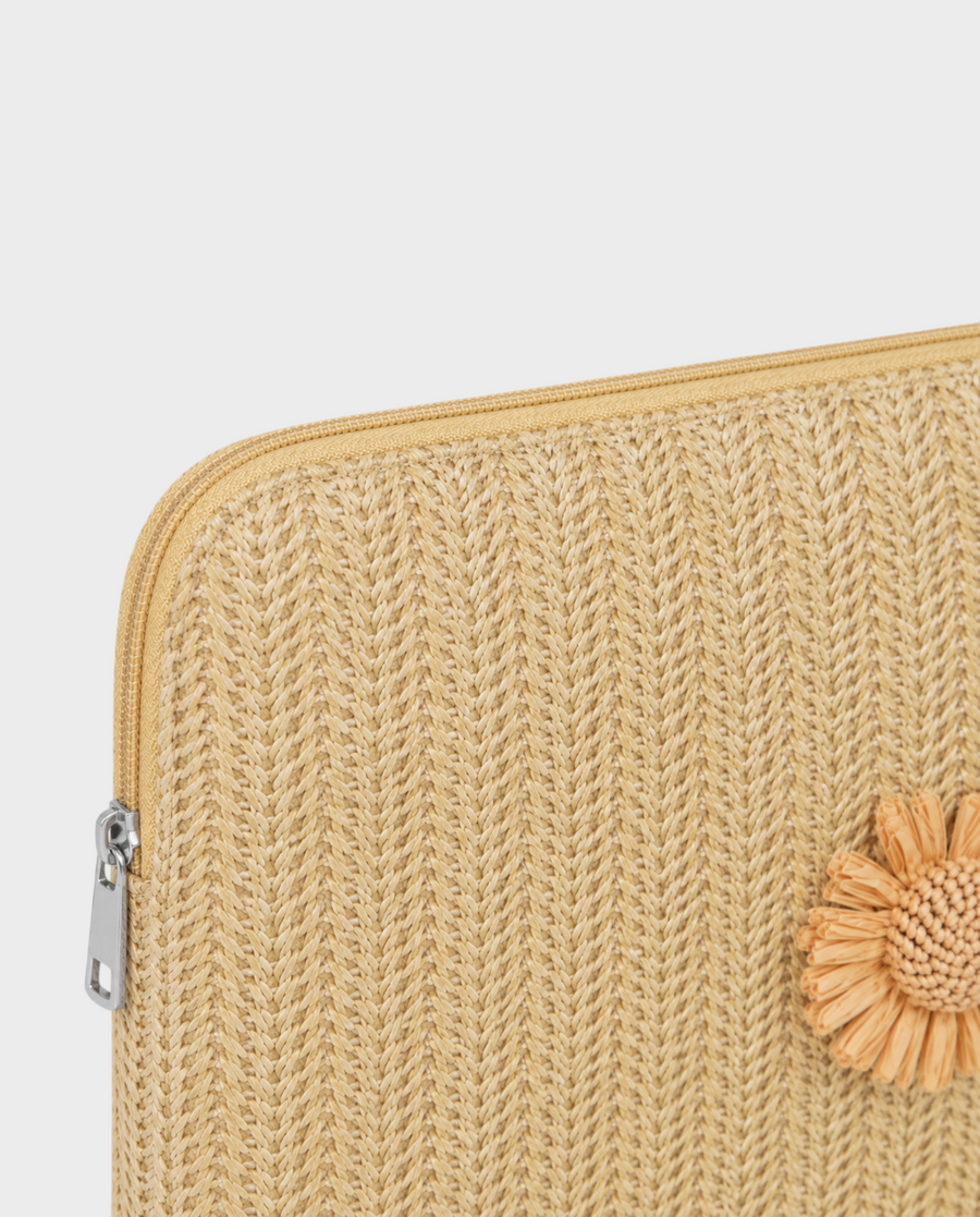 Suzie – Beige Floral – Laptop Sleeve 13" & 14"