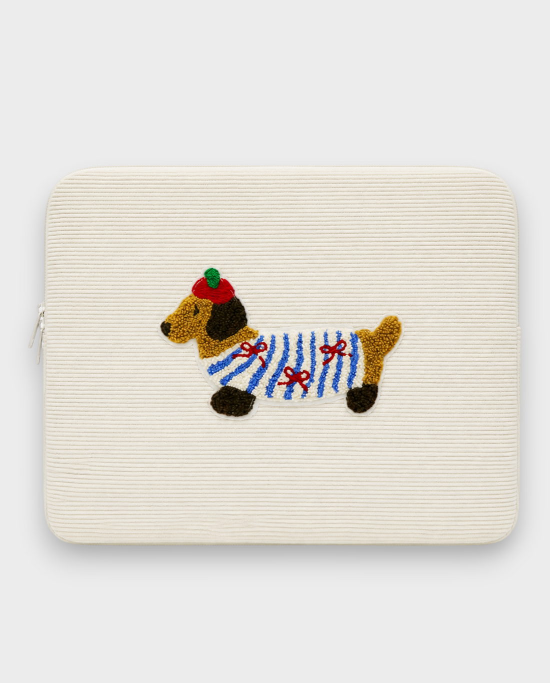 Pip – Ivory Embroidered – Laptop Sleeve 13" & 14"