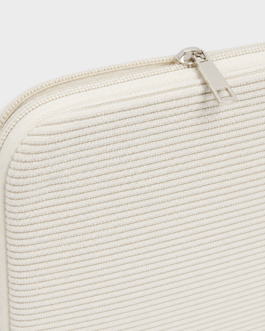 Pip – Ivory Embroidered – Laptop Sleeve 13" & 14"