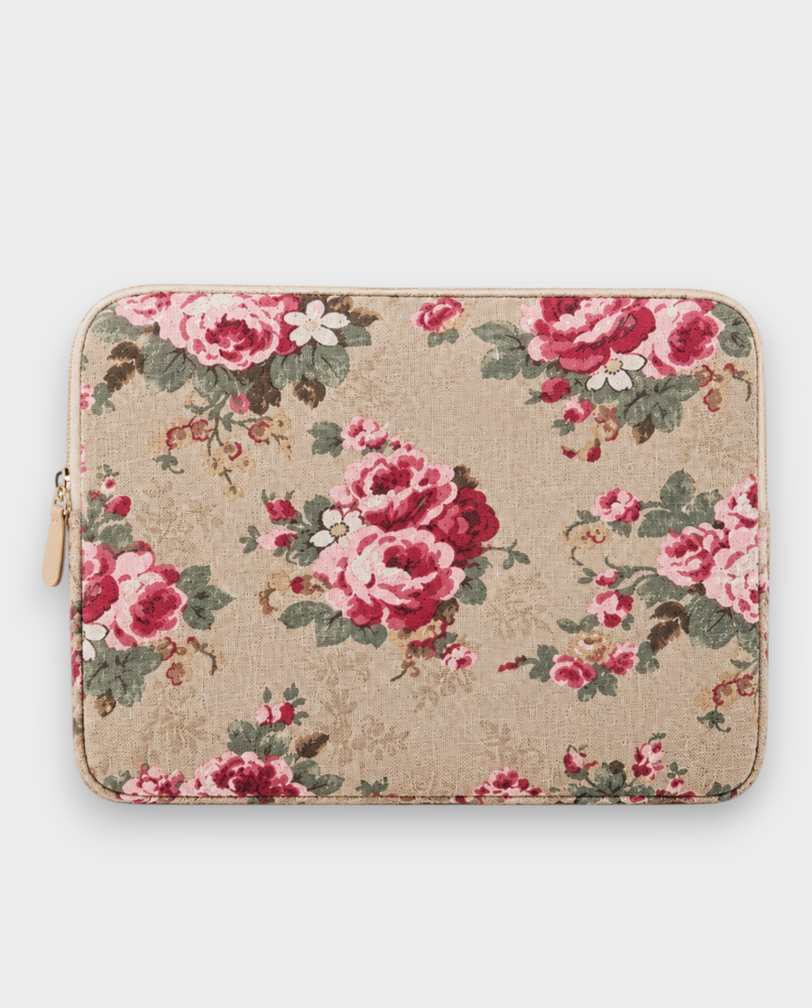 Vera – Cream Floral – Laptop Sleeve 15" & 16"