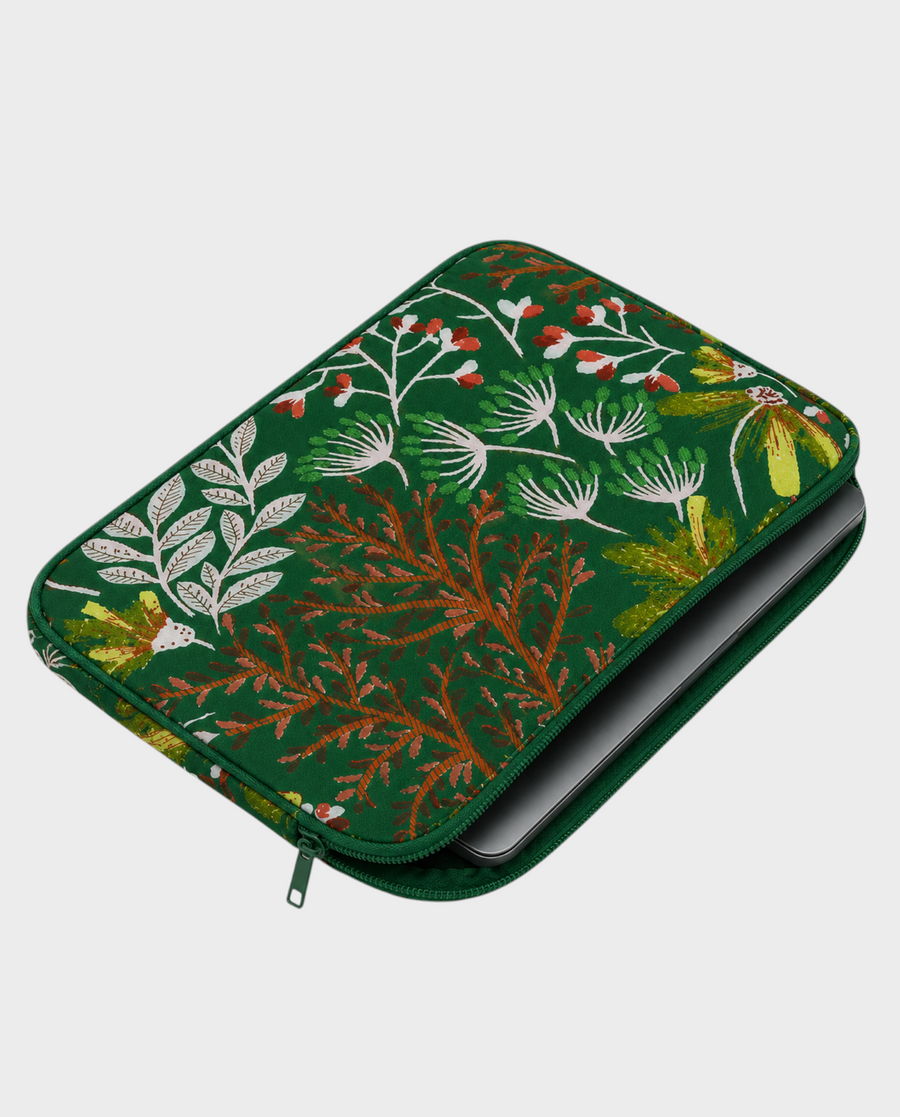 Fern – Forest Green Botanical – iPad & Tablet Sleeve