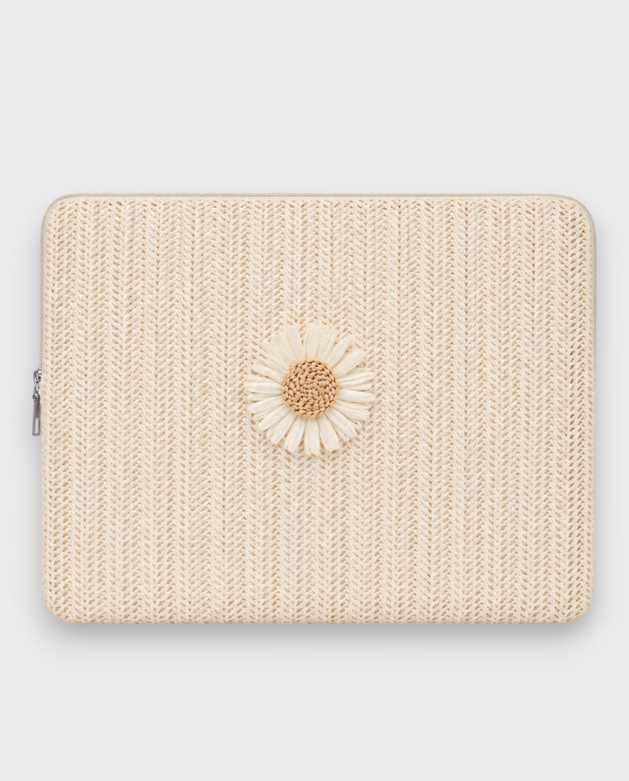 Daisy – Ivory Floral – Laptop Sleeve 13" & 14"