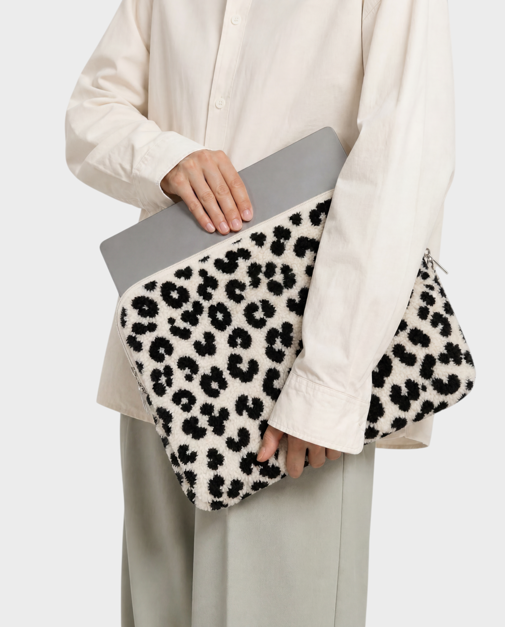 Image of Neve laptop sleeve 15-16 inch cream – Komye (view 1)