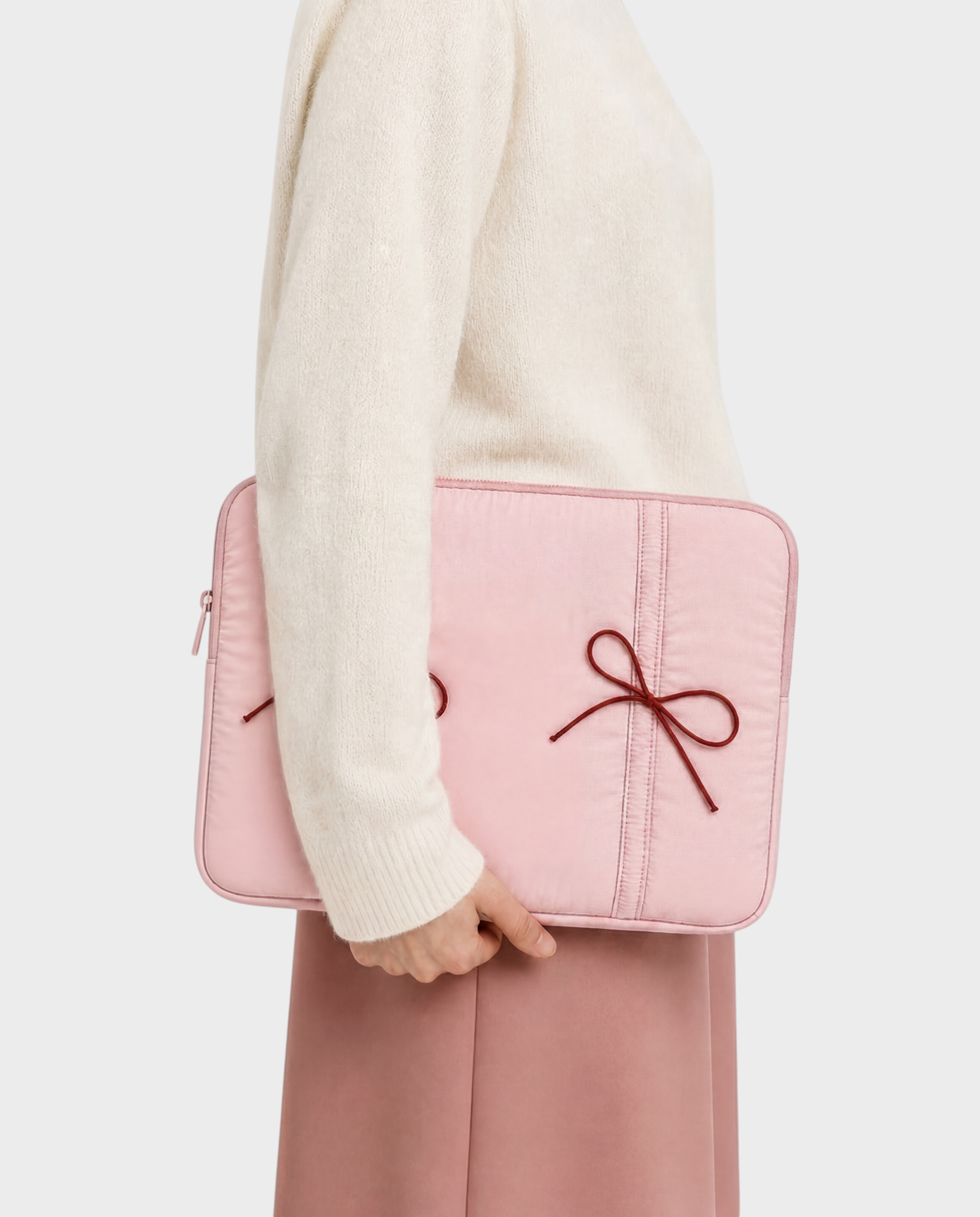 Image of Romy laptop sleeve 13-14 inch pink – Komye (view 1)
