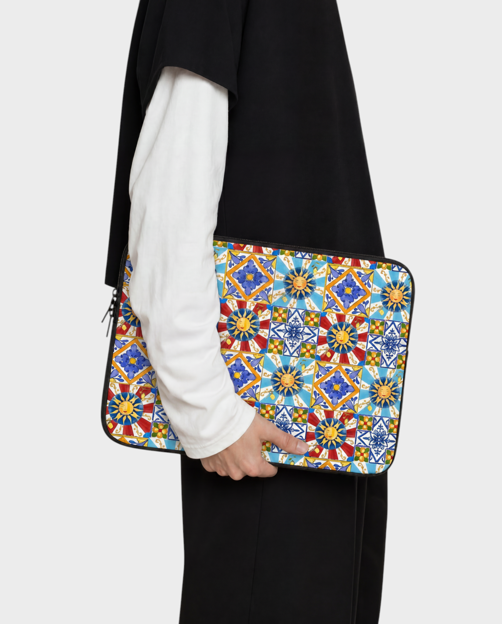 Image of Sole laptop sleeve 15-16 inch multicolor – Komye (view 1)